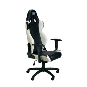 Chaise de jeu OMP OMPHA/777E/NW Noir/Blanc