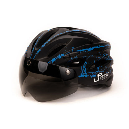 Casque pour Trottinette électrique Urban Prime UP-HLM-EBK-BB Bleu Noir Noir/Bleu