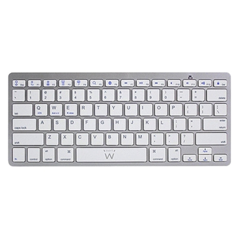 Bluetooth-Tastatur Ewent EW3161 Weiß Silberfarben QWERTY