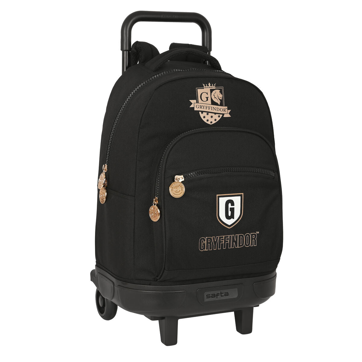 Cartable à roulettes Harry Potter Bravery 33 x 45 x 22 cm Noir