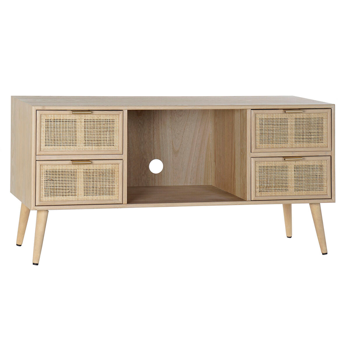 Meubles de télévision DKD Home Decor Multicouleur Naturel Bois de paulownia Bois MDF 120 x 42 x 60 cm