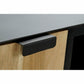 TV-Möbel DKD Home Decor Schwarz Metall Akazienholz (165 x 40 x 50 cm)