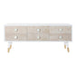 TV-Möbel DKD Home Decor 119 x 42 x 50 cm Tanne Gold Weiß Hellbraun