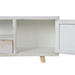 TV furniture DKD Home Decor White Wood Bamboo (140 x 40 x 51 cm)