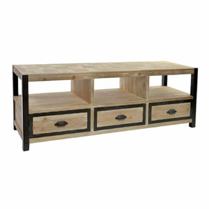 TV-Möbel DKD Home Decor 148 x 45 x 54 cm Schwarz Metall Holz Braun