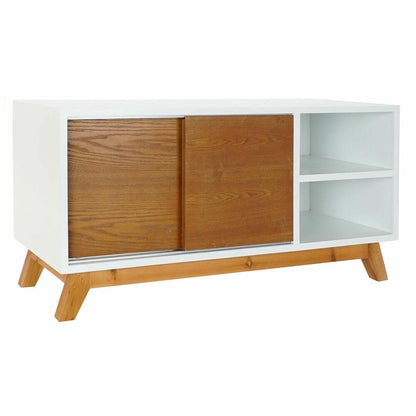 TV-Möbel DKD Home Decor Weiß 100 x 40 x 50 cm Braun Holz MDF