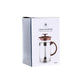 Cafetière with Plunger DKD Home Decor Brown Transparent Stainless steel Borosilicate Glass 350 ml 16 x 9 x 18,5 cm