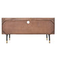 Meubles de télévision DKD Home Decor Brun foncé Métal Bois de manguier (130 x 45 x 60 cm)