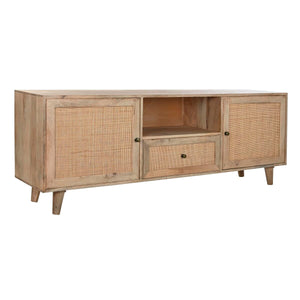 TV furniture DKD Home Decor Natural Brown Mango wood 180 x 40 x 60 cm