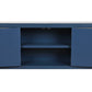 Meubles de télévision DKD Home Decor Bleu Doré Sapin Bois MDF 130 x 24 x 51 cm