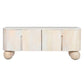 TV furniture Home ESPRIT White Mango wood 140 x 40 x 58 cm