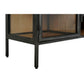 TV furniture Home ESPRIT Natural Dark grey Wood Metal 137 x 40 x 55 cm