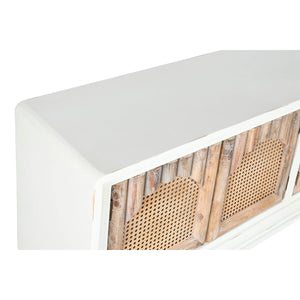 Meubles de télévision Home ESPRIT Blanc Naturel Sapin Bois MDF 156 x 40 x 64 cm