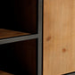 TV furniture CÉSARE 150 x 40 x 49 cm Black Metal Wood Brown