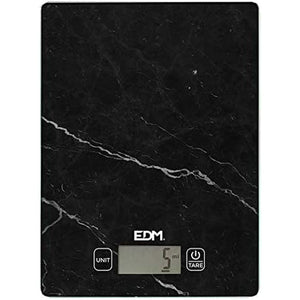 balance de cuisine EDM Noir 5 kg (14 x 19.5 cm)