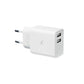 Wall Charger KSIX 2 USB 2.4A White