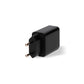 Wall Charger + USB A to USB C Cable KSIX USB Black