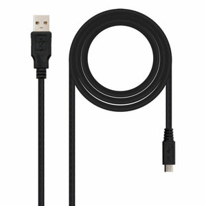 Câble USB 2.0 A vers Micro USB B NANOCABLE 10.01.0501 (1,8 m) Noir