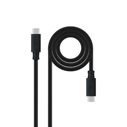 Cable USB C NANOCABLE 10.01.4100 Black 50 cm