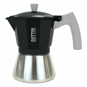 Italian Coffee Pot Quttin 9 Cups Aluminium Steel 450 ml (6 Units)