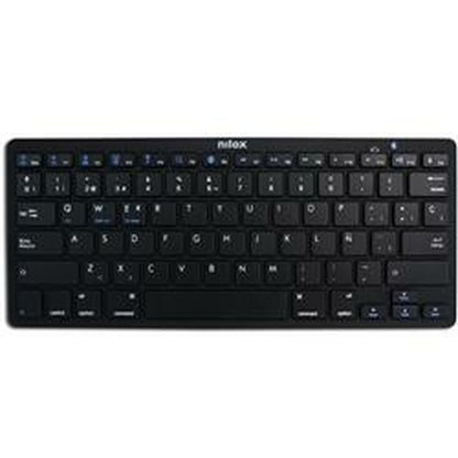 Clavier sans fil Nilox NXKB01B Espagnol Qwerty Noir