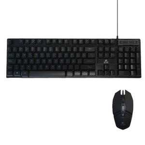 Clavier et Souris Gaming ELBE PTR-103-G Noir