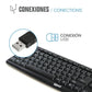 Clavier iggual CK-BASIC-105T QWERTY USB Noir Espagnol Singe (1 Pièce)