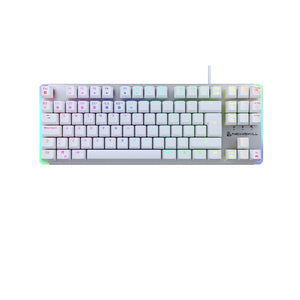 Gaming Tastatur Newskill Gungnyr TKL Pro Ivory LED RGB Qwerty Spanisch