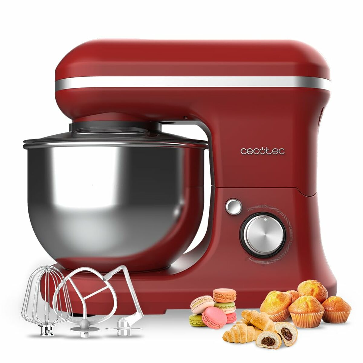 Mixeur/mélangeur de pâte Cecotec CECOMIXER MERENGUE 1200 W Rouge 5 L