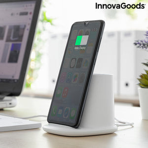 5-in-1 Wireless Charger with Organiser-Stand and USB LED Lamp DesKing InnovaGoods