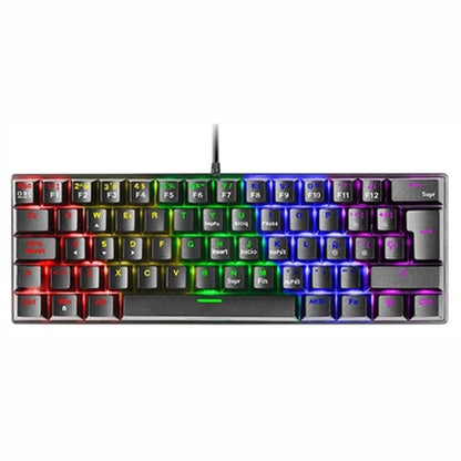 Tastatur Mars Gaming MK60 Schwarz Qwerty Spanisch