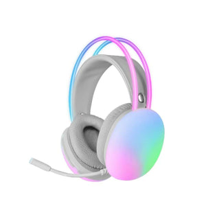 Headphones with Microphone Mars Gaming MH-GLOW RGB White