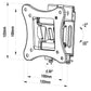 TV Halterung TM Electron 15 kg 10"-24"