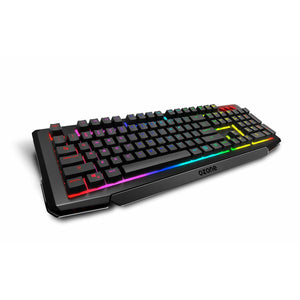 Tastatur und Gaming Maus OZONE Qwerty Spanisch Schwarz Bunt