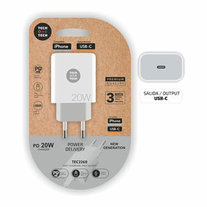 Wandladegerät Tech One Tech USB-C Weiß 20 W