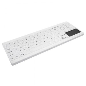 Wireless Keyboard Cherry AK-C7412F-GUS-W/SP White Spanish Qwerty