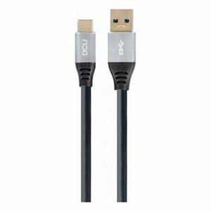 USB A zu USB-C-Kabel DCU Schwarz (1,5M)