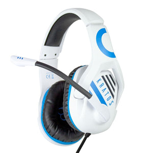 Gaming Headset mit Mikrofon FR-TEC Kratos Weiß Blau/Weiß