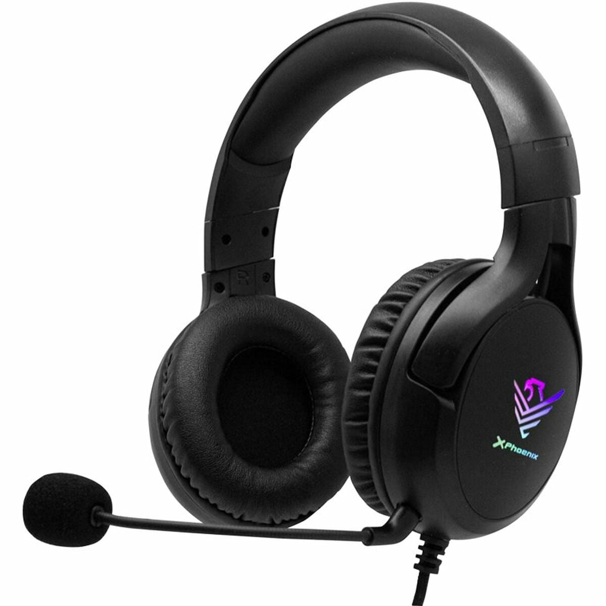 Casques avec Microphone Phoenix SPECTRUM 7.1 Noir