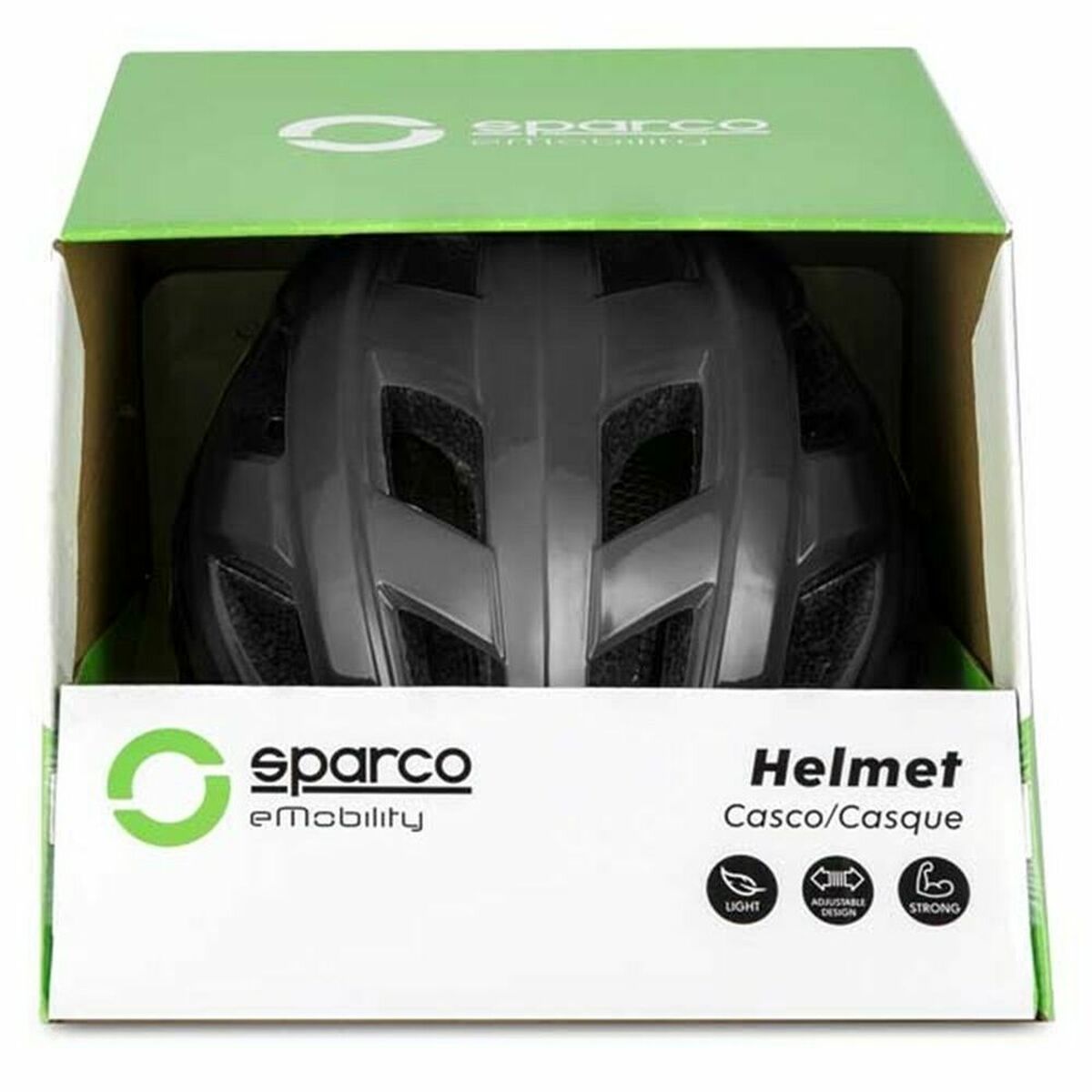 Casque pour Trottinette électrique Sparco SPCSE300BK Gris Noir