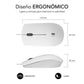 Mouse Subblim SUBMOB2BS002 White 1200 DPI