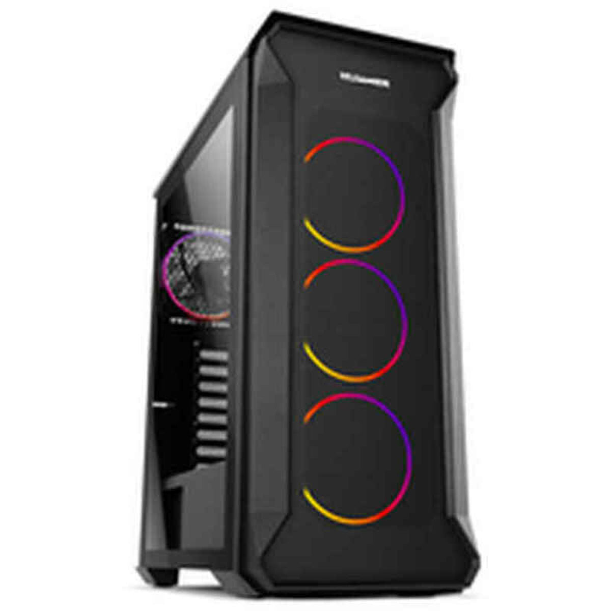 ATX Semi-Tower Gehäuse Nox 8436587970375 RGB Schwarz