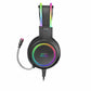 Casques avec Microphone Mars Gaming MHRGB Noir