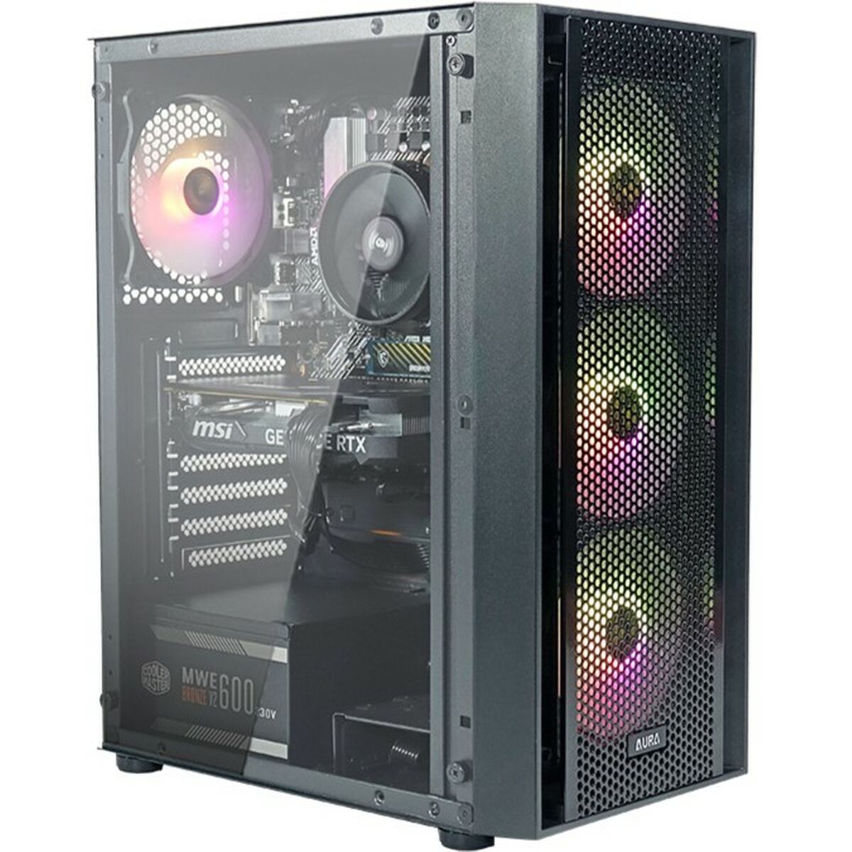 PC de bureau CoolPC PUMA Nvidia Geforce RTX 4060 AMD Ryzen 5 AMD Ryzen 5 5500U 16 GB RAM 500 GB SSD