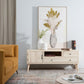 TV furniture MARIE 140 x 40 x 55 cm Natural Wood MDF Wood