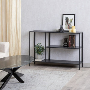 TV furniture 120,5 x 30 x 81,3 cm Black Steel