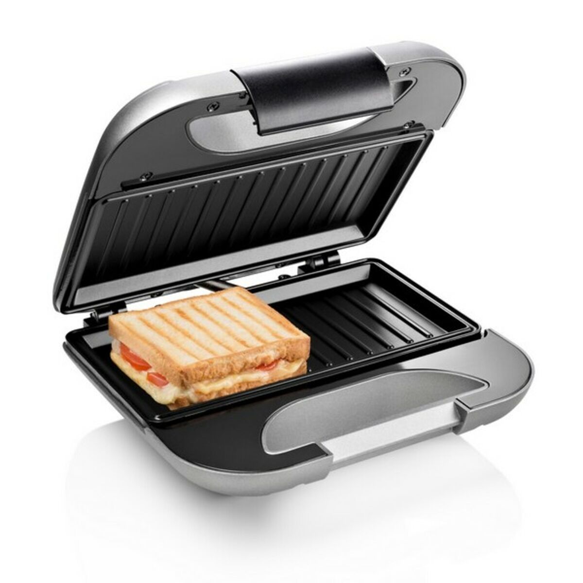 Sandwichtoaster Princess Schwarz Grau 750 W