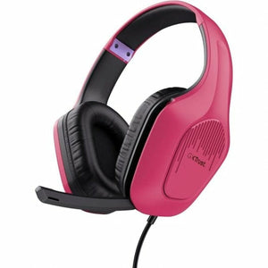 Casques avec Microphone Trust Noir Rose