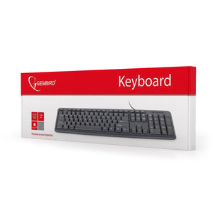 Clavier GEMBIRD KB-U-103-ES Noir Espagnol