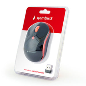 Schnurlose Mouse GEMBIRD MUSW-4B-03-R Schwarz/Rot (1 Stück)